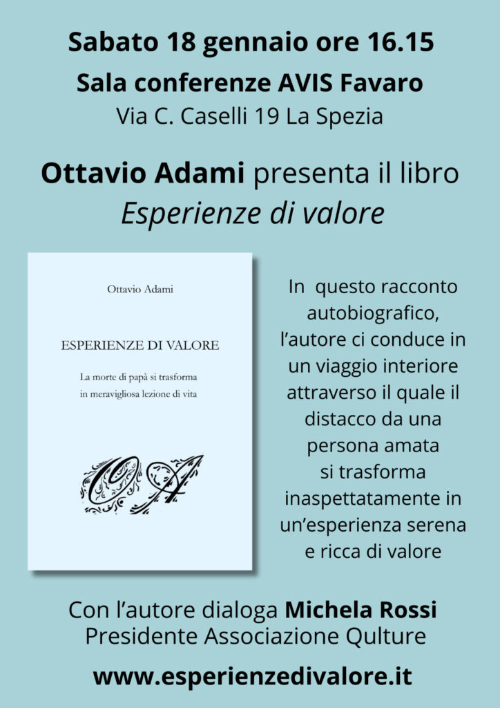 Ottavio Adami Esperienze di valore 18gen